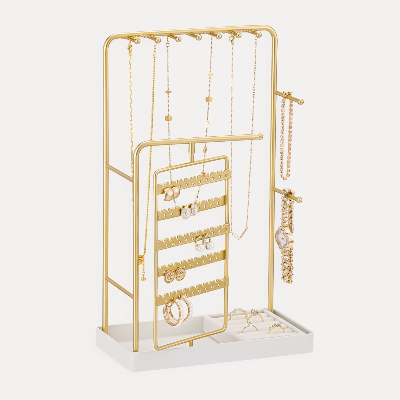 360° Rotating Jewelry Organizer Display Stand