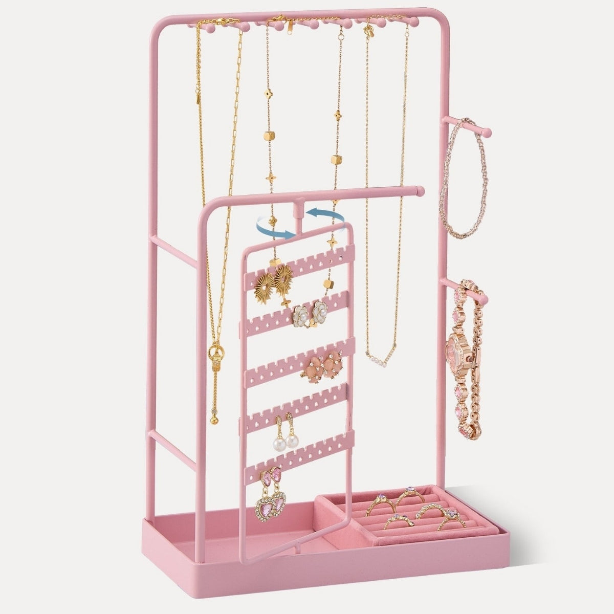 360° Rotating Jewelry Organizer Display Stand