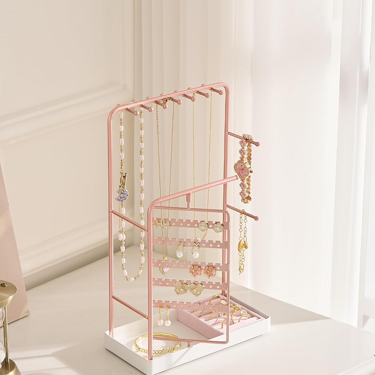 360° Rotating Jewelry Organizer Display Stand