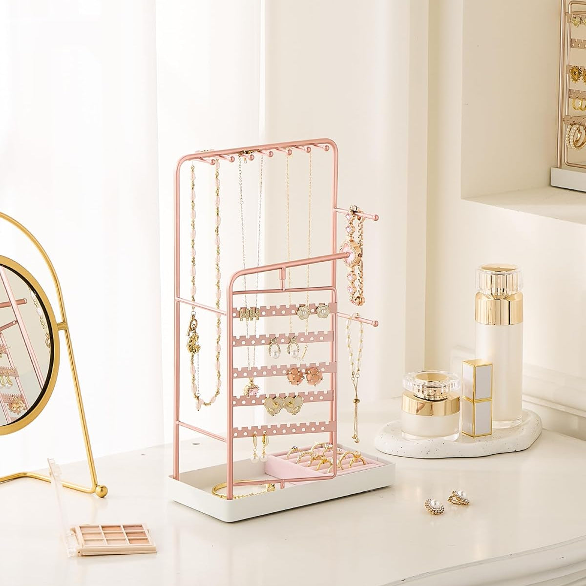 360° Rotating Jewelry Organizer Display Stand