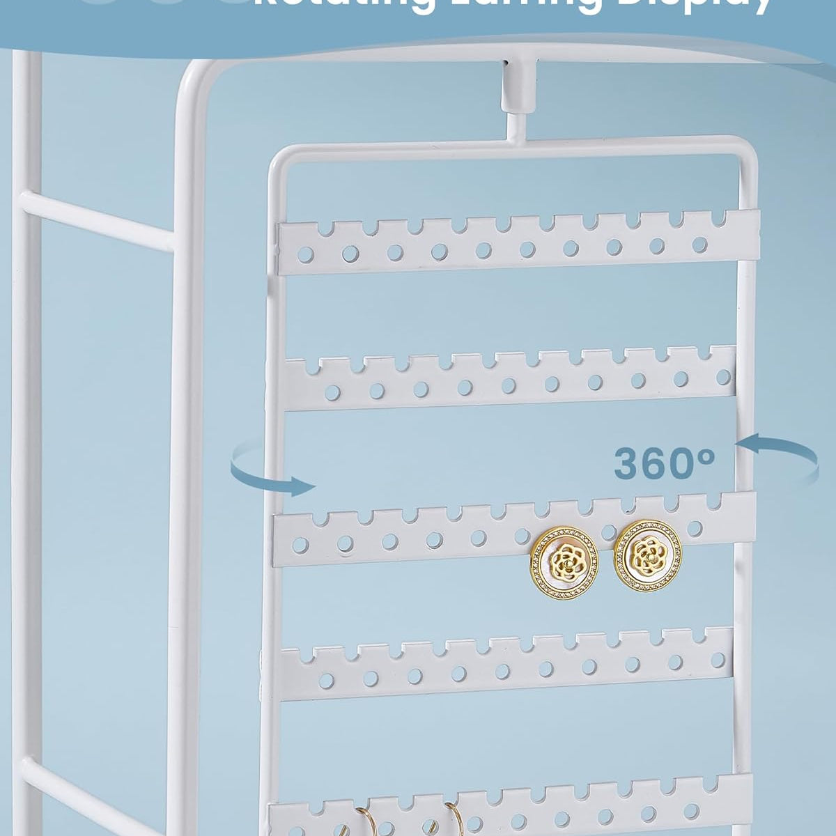 360° Rotating Jewelry Organizer Display Stand