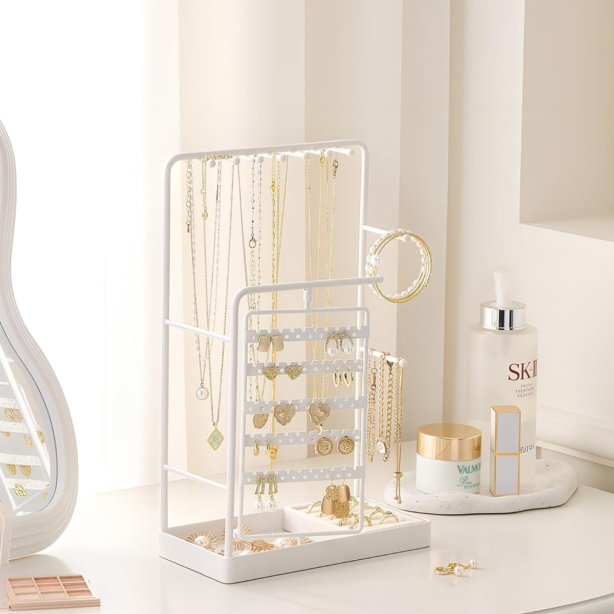 360° Rotating Jewelry Organizer Display Stand