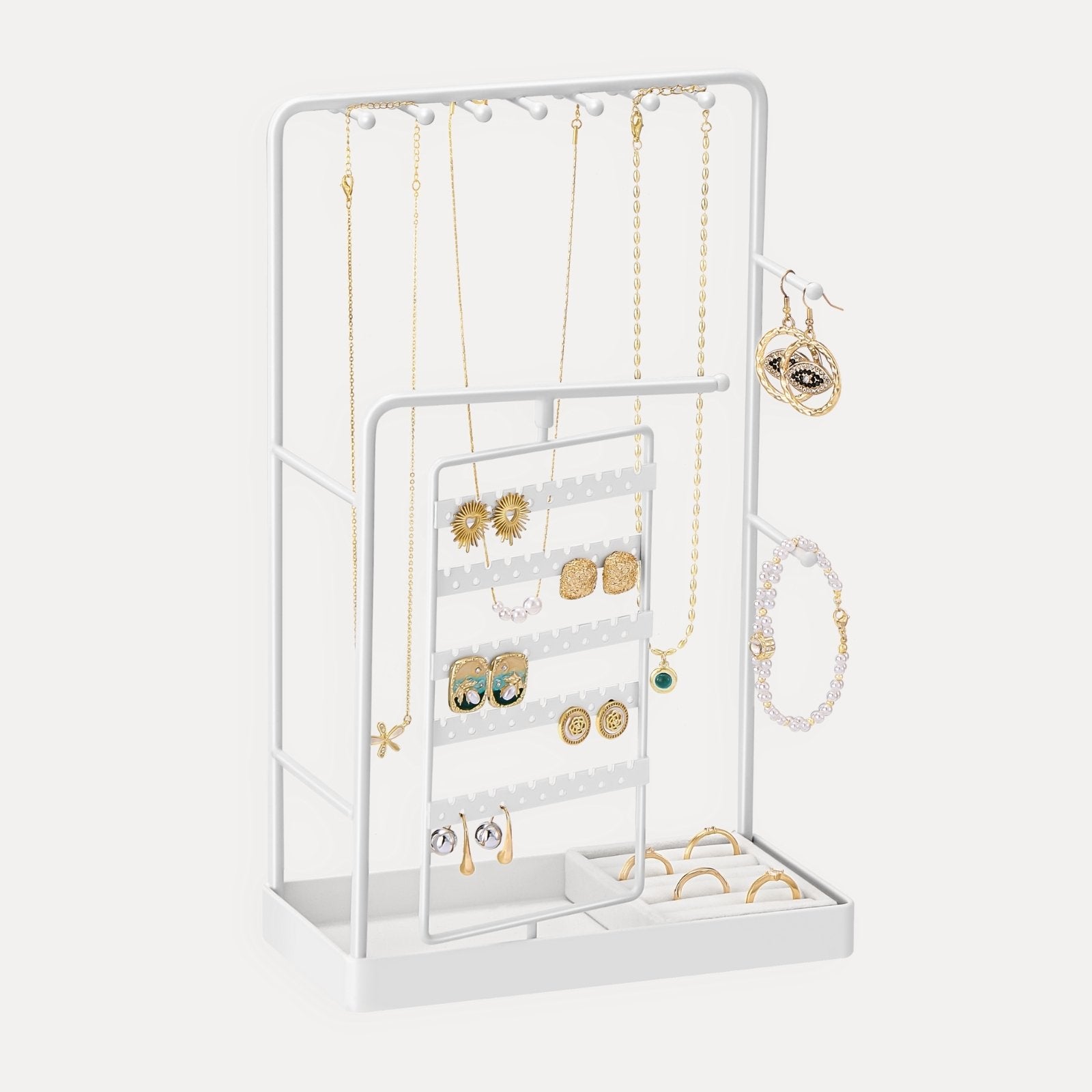 360° Rotating Jewelry Organizer Display Stand