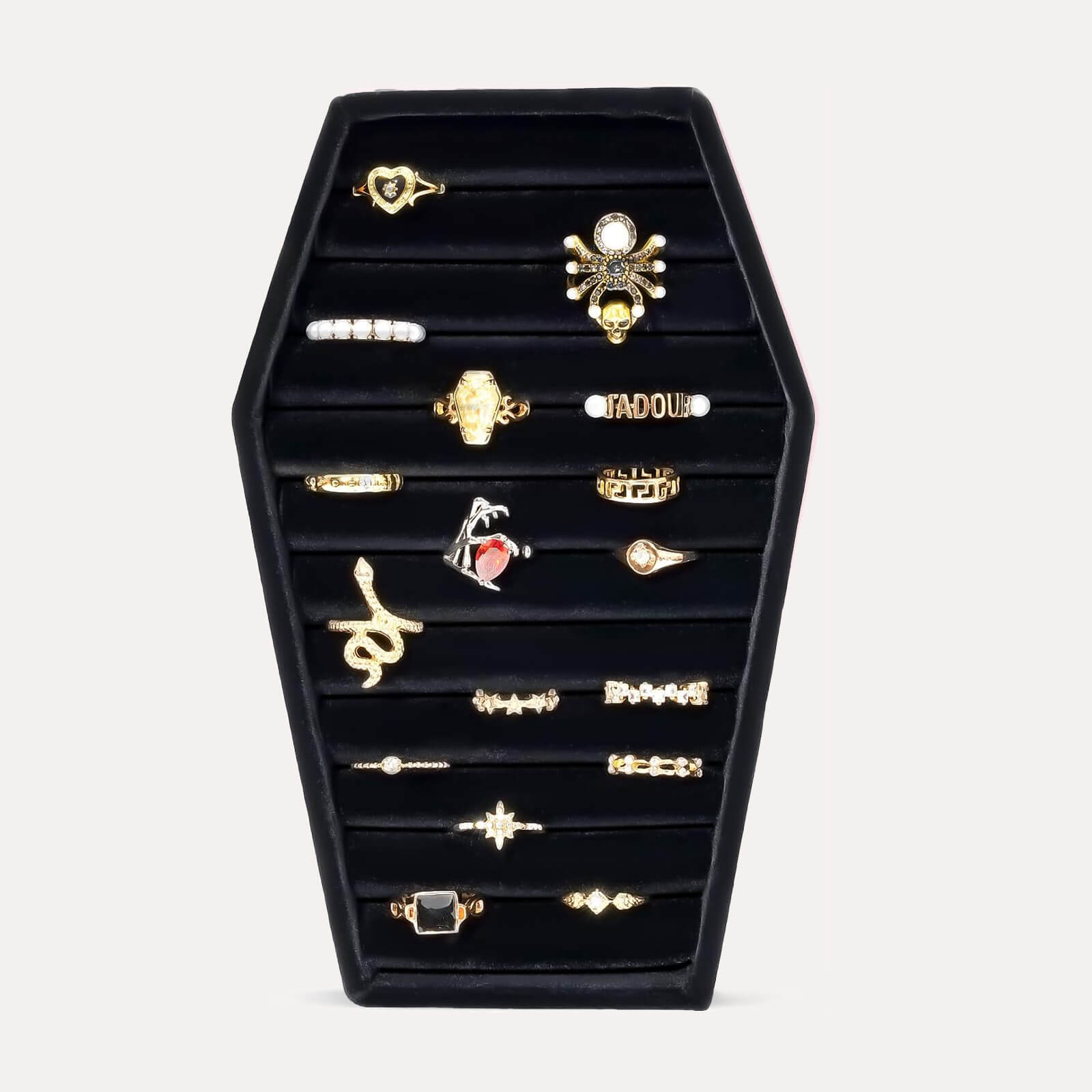 Velvet Jewelry Organizer Tray