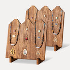 wooden necklace jewelry stand for retail