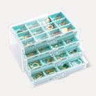 Acrylic Jewelry Box with Adjustable Velvet Trays