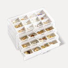 Acrylic Jewelry Box with Adjustable Velvet Trays