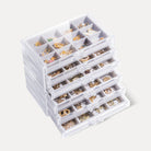 Acrylic Jewelry Box with Adjustable Velvet Trays