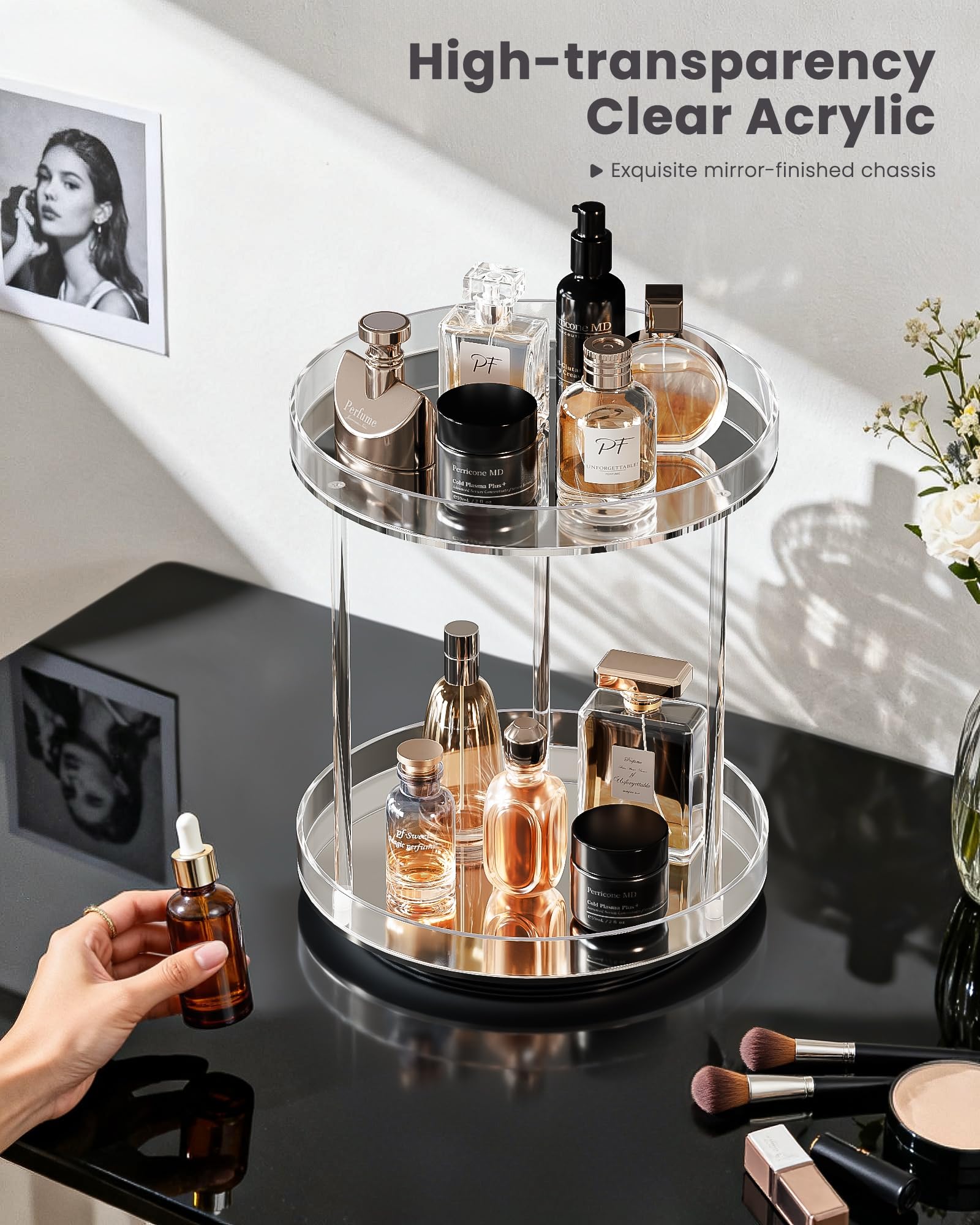 360 Degree Rotating Makeup Organizer