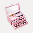 Leather Sunglasses Organizer Box