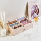 12 Slots Acrylic Clear Top Sunglass Organizer