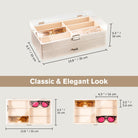12 Slots Acrylic Clear Top Sunglass Organizer