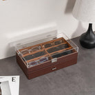 12 Slots Acrylic Clear Top Sunglass Organizer