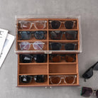 12 Slots Acrylic Clear Top Sunglass Organizer