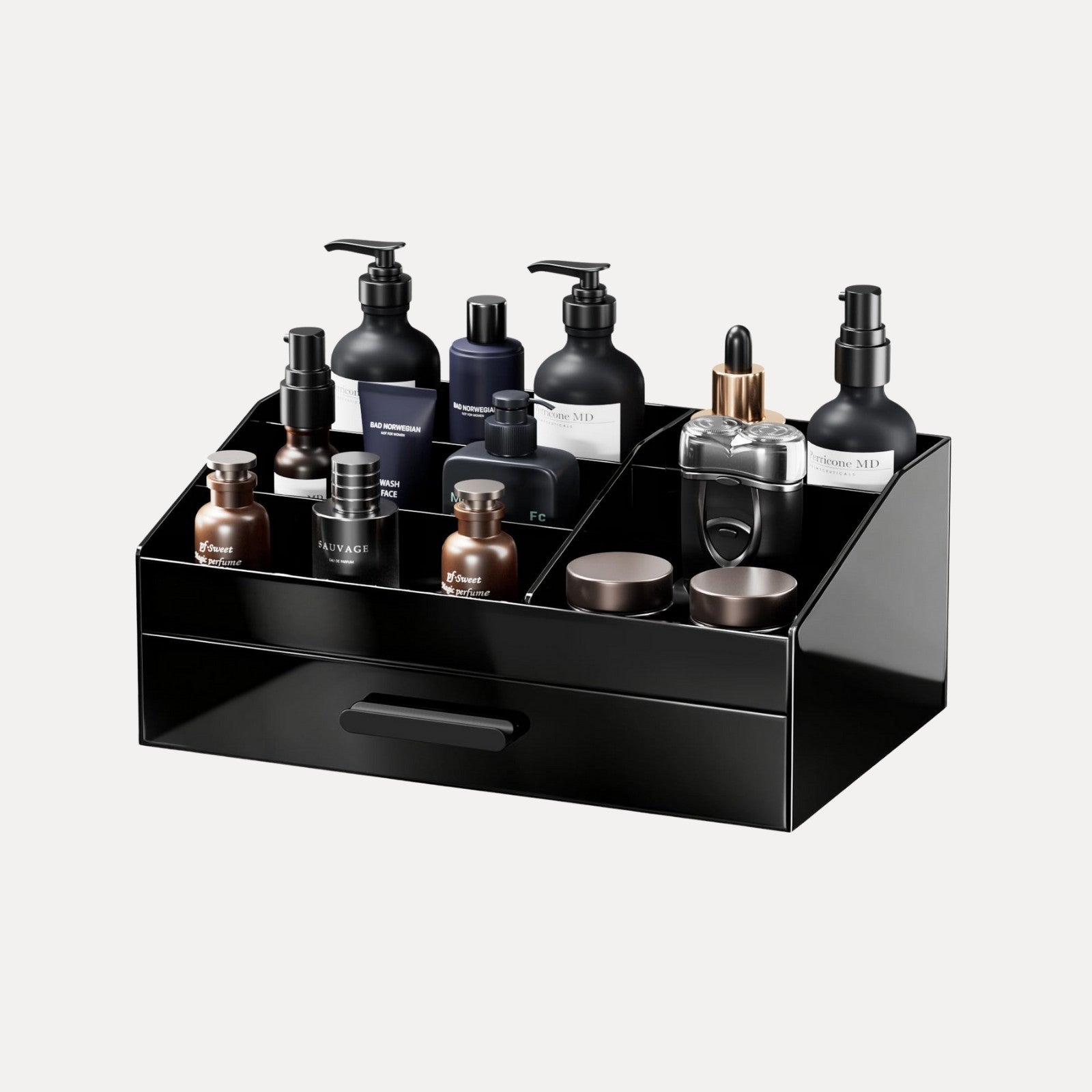 Acrylic Countertop Storage Box with Drawer