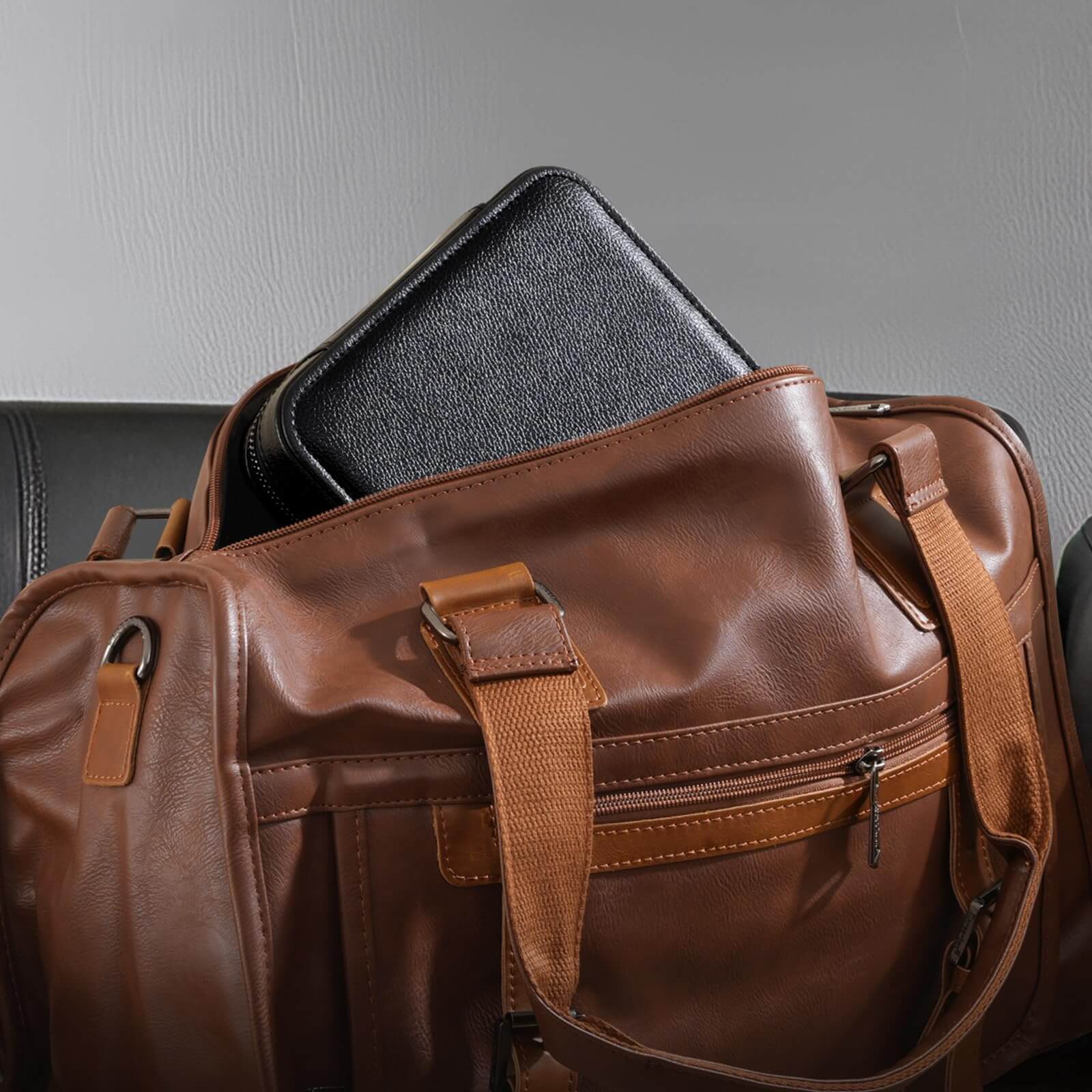 Portable PU Leather Travel Watches Case