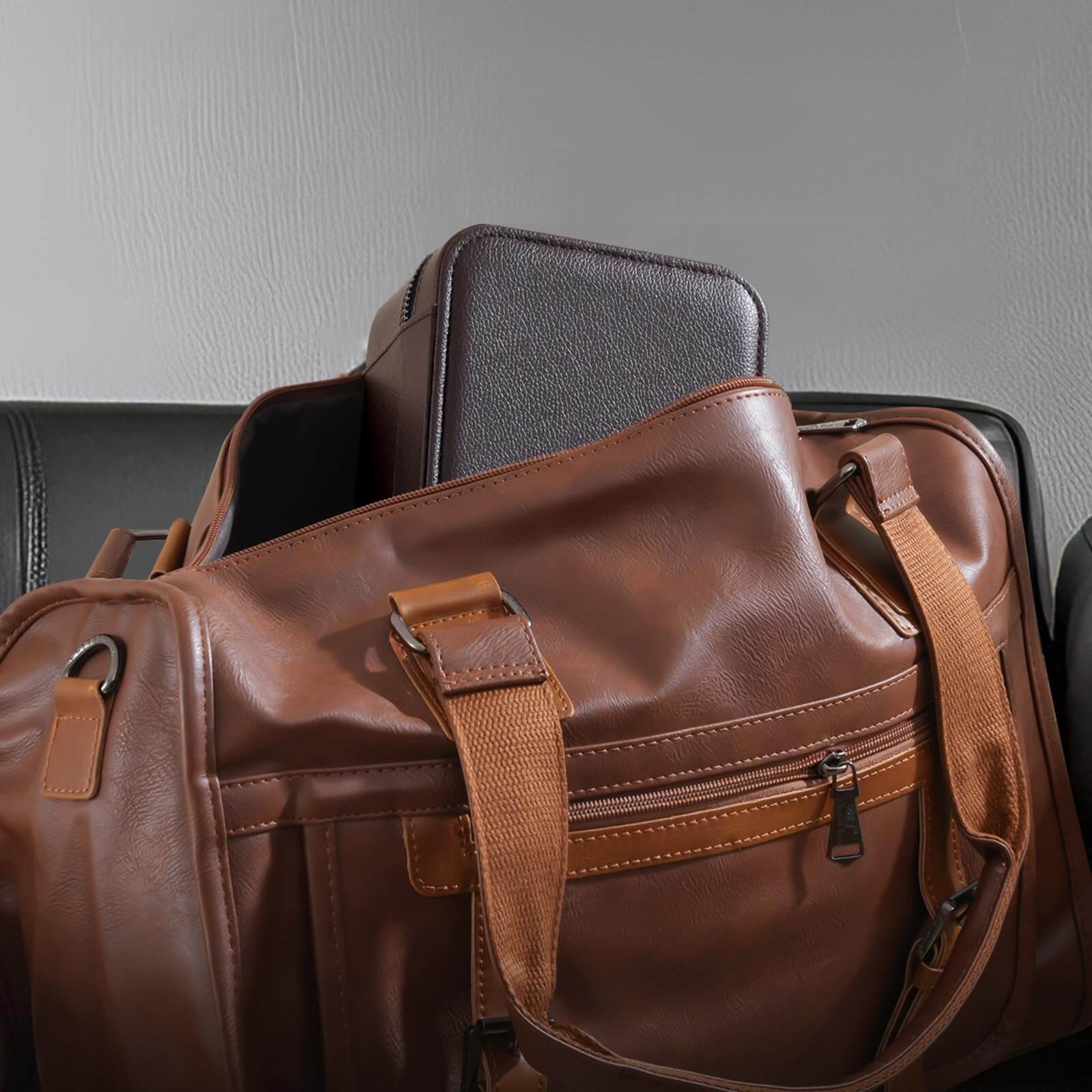 Portable PU Leather Travel Watches Case