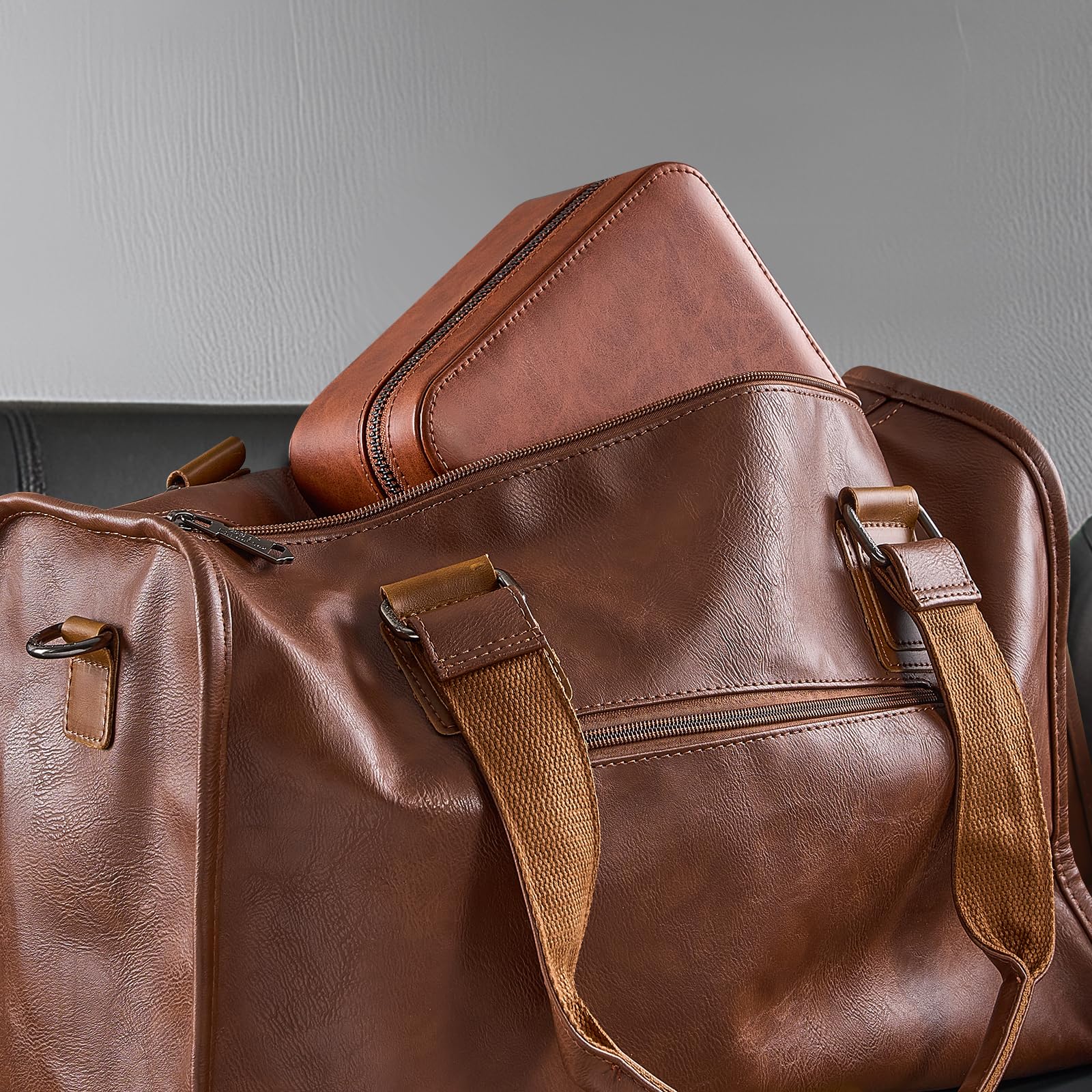 Portable PU Leather Travel Watches Case