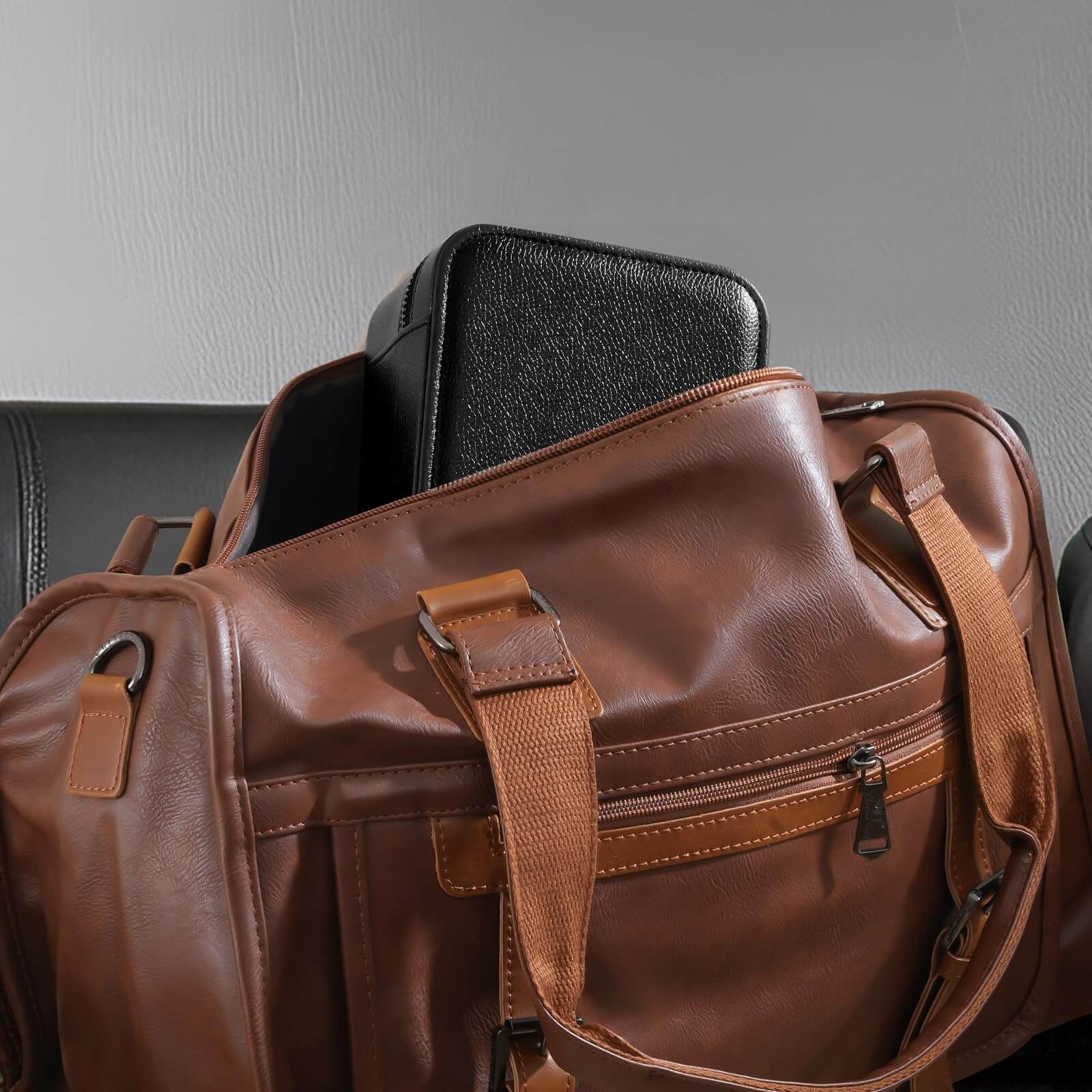 Portable PU Leather Travel Watches Case