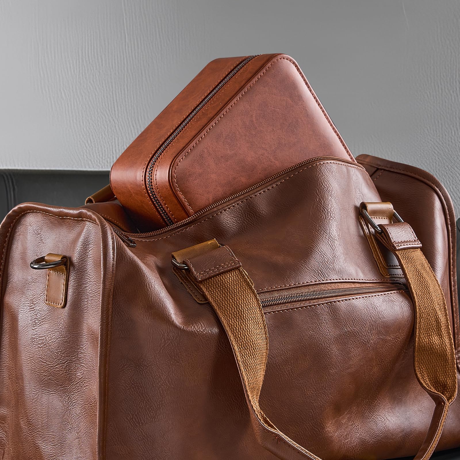 Portable PU Leather Travel Watches Case