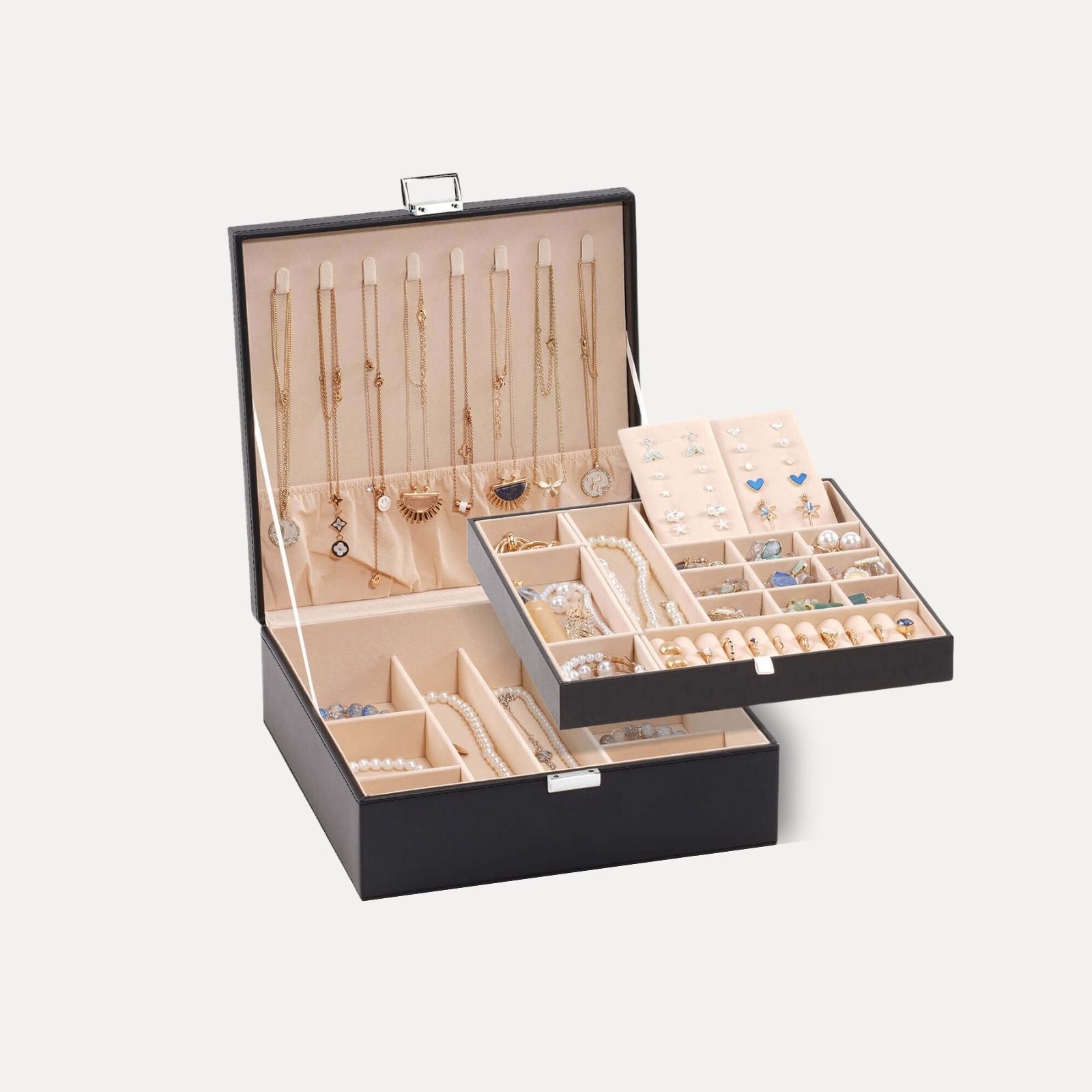 Large Leather Jewelry Box