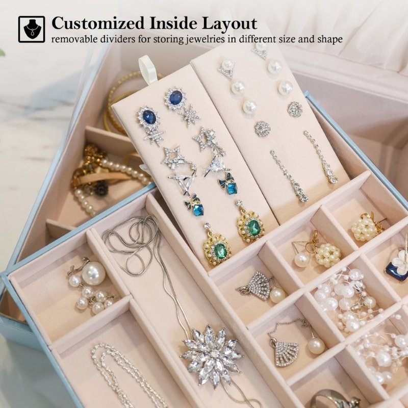 Large Leather Jewelry Box