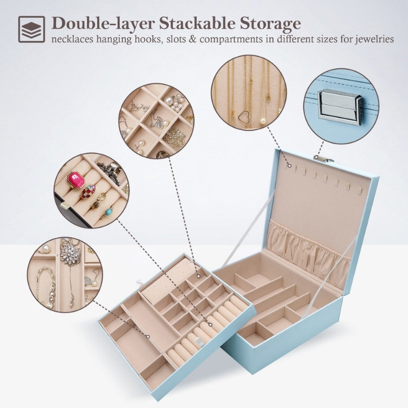 Large Leather Jewelry Box