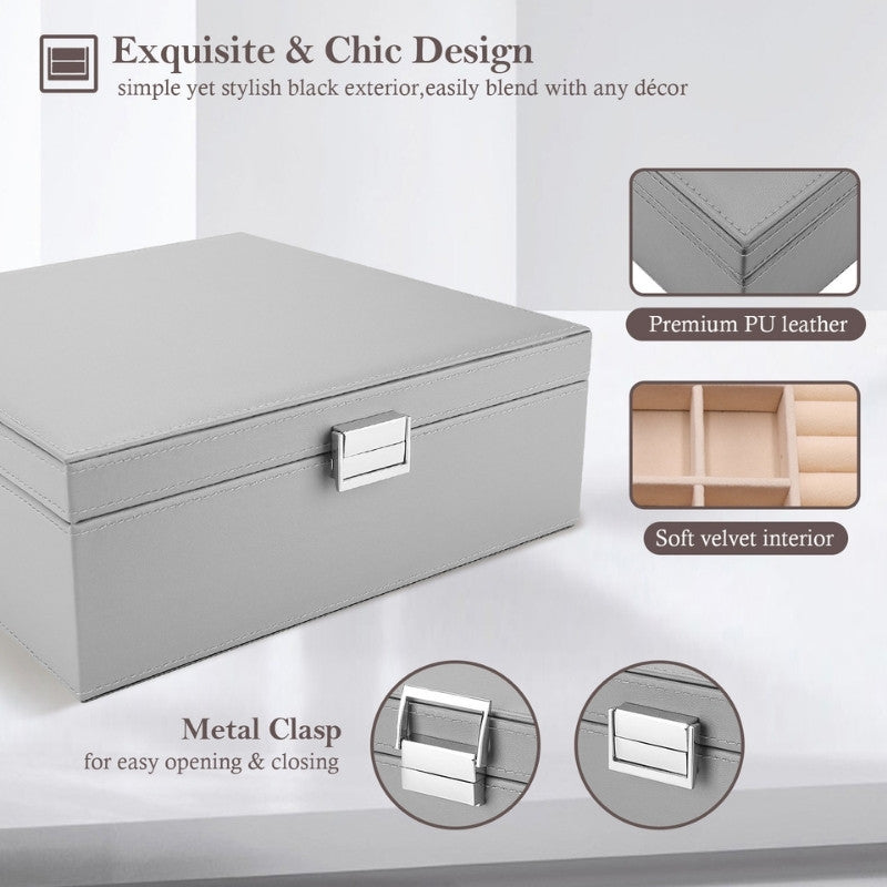 Large Leather Jewelry Box