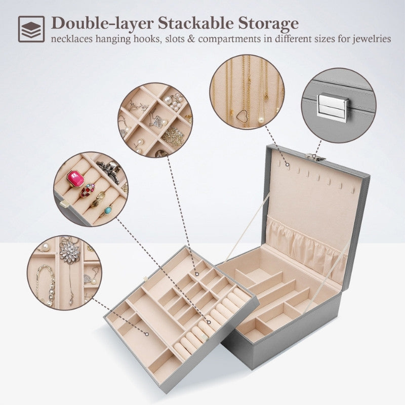 Large Leather Jewelry Box