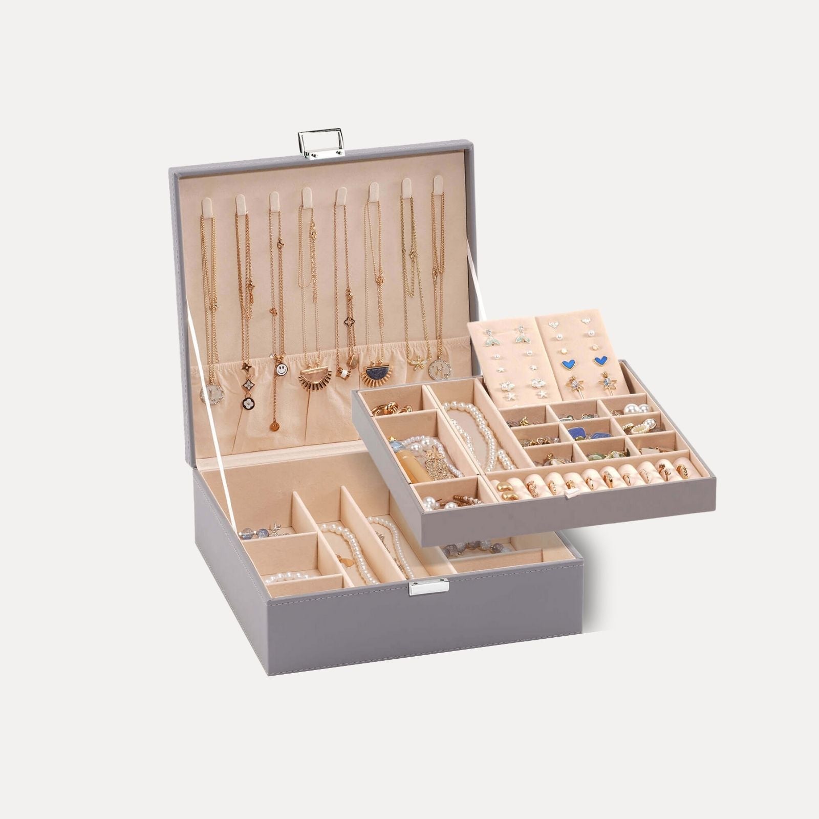 Large Leather Jewelry Box