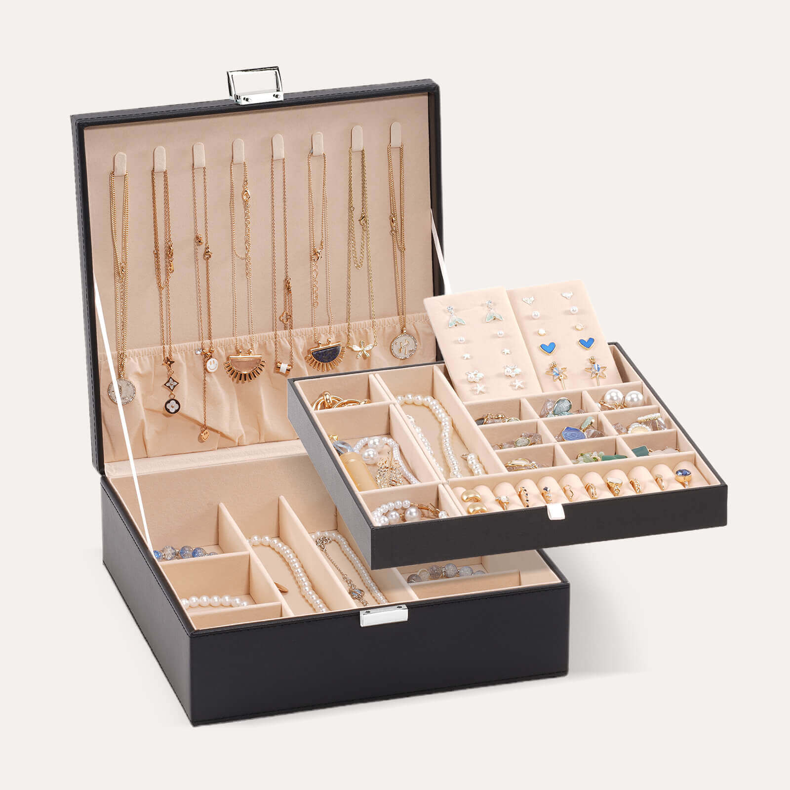 Large Leather Jewelry Box