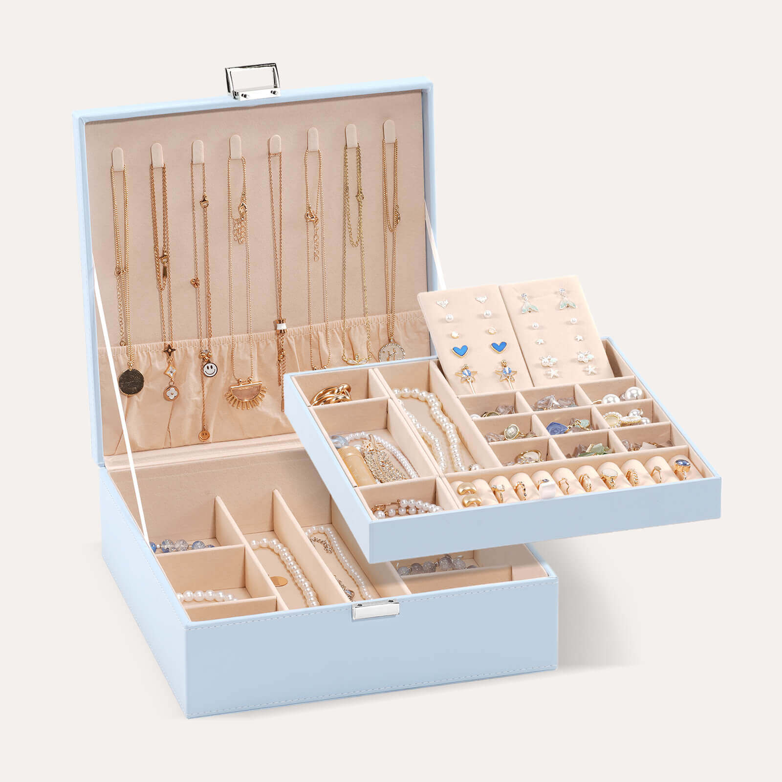 Large Leather Jewelry Box