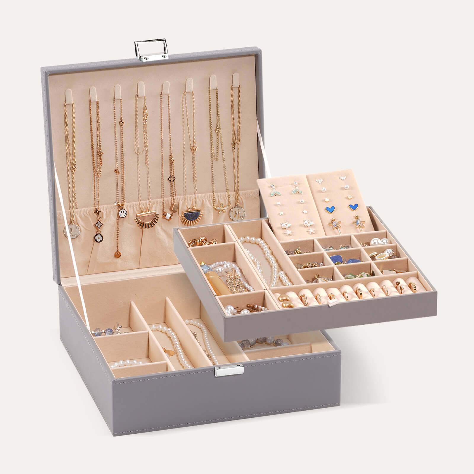 Large Leather Jewelry Box