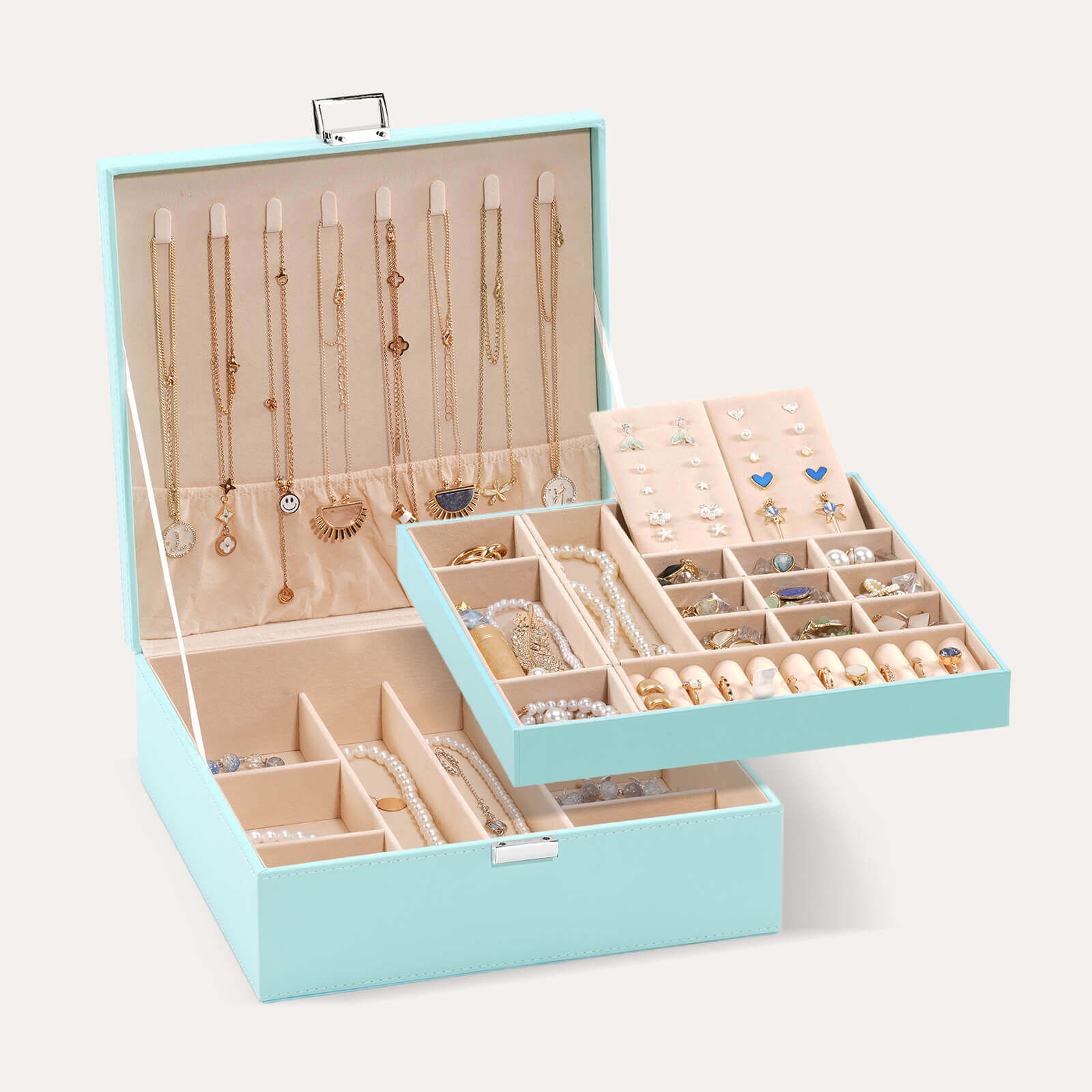 Large Leather Jewelry Box