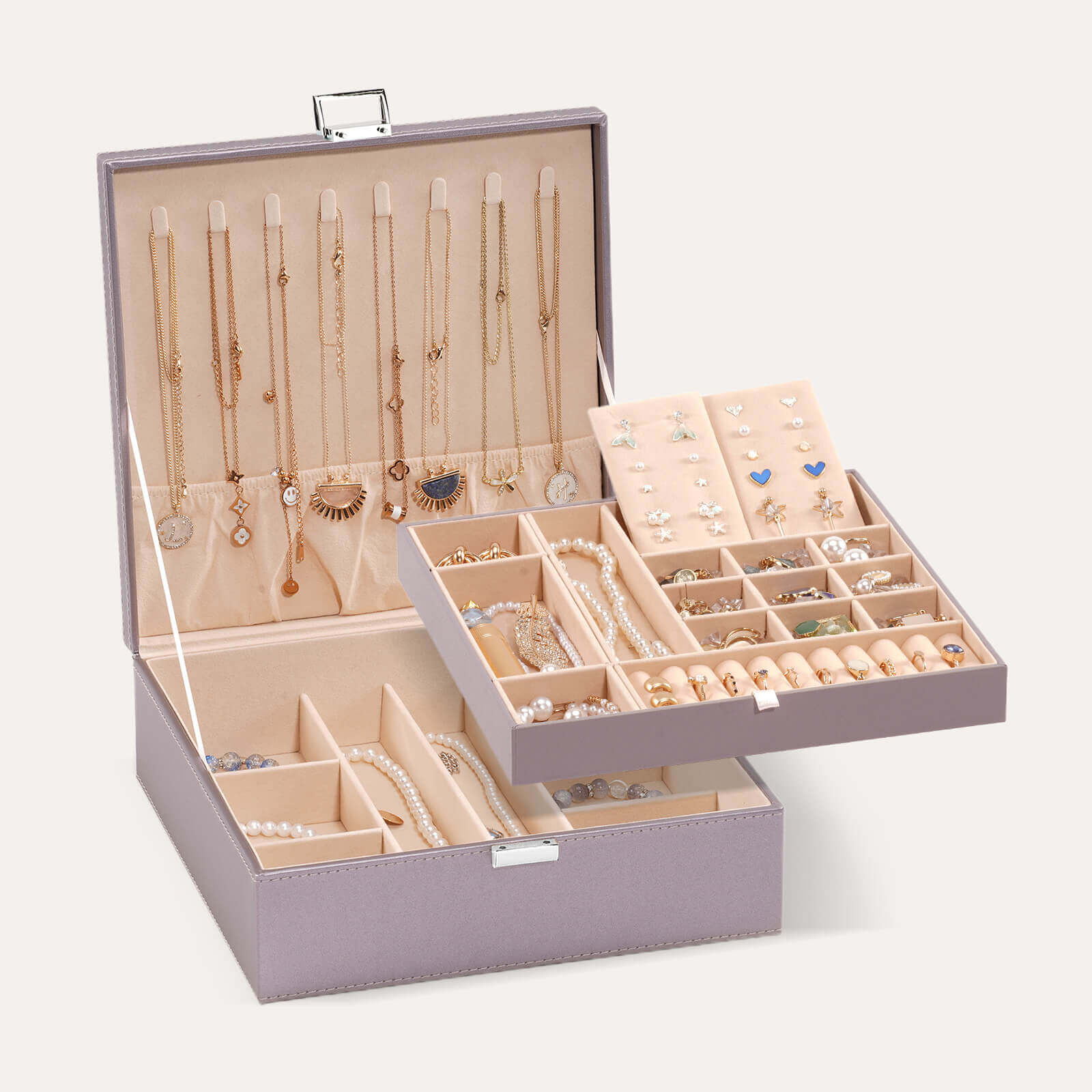 Large Leather Jewelry Box