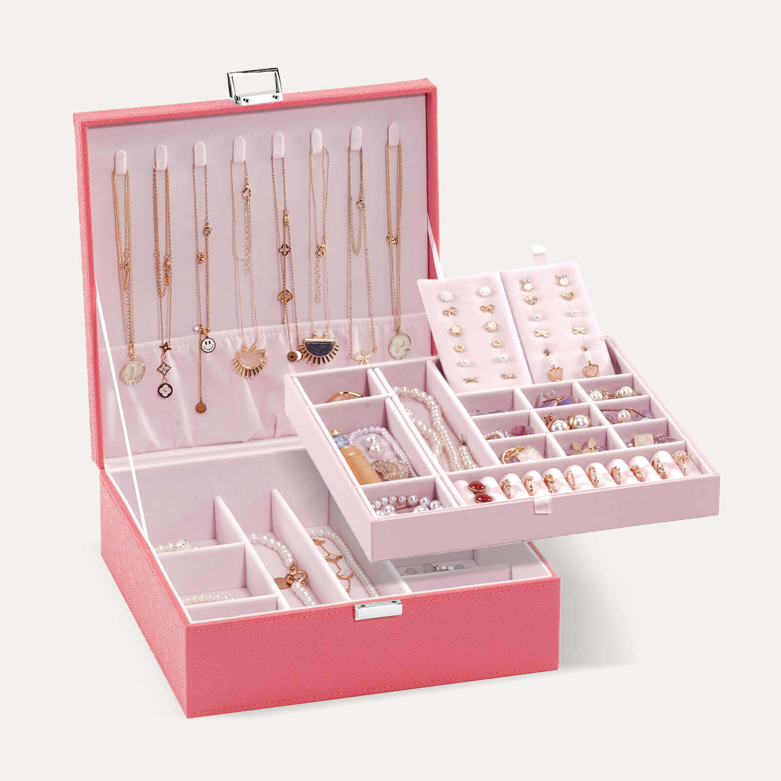 Large Leather Jewelry Box