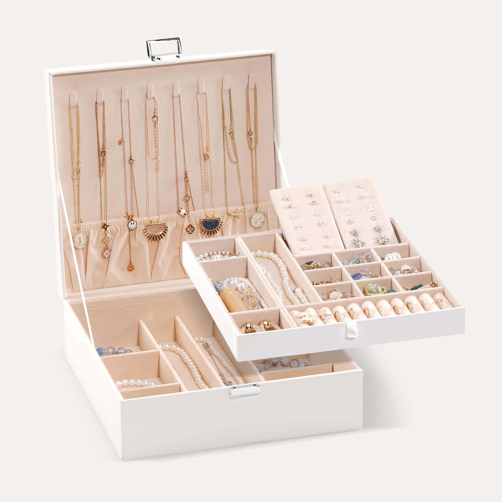 Large Leather Jewelry Box