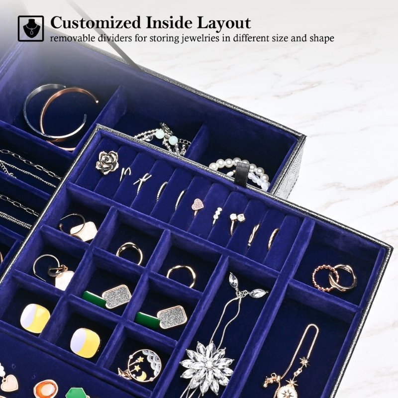 Large Leather Jewelry Box