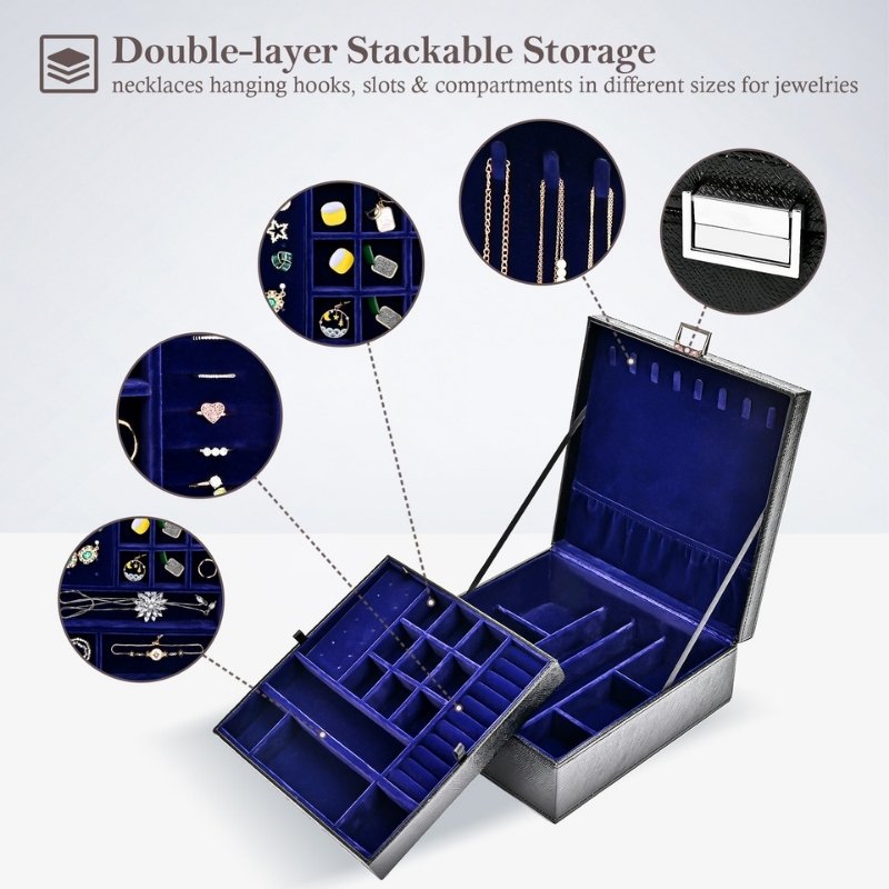 Large Leather Jewelry Box