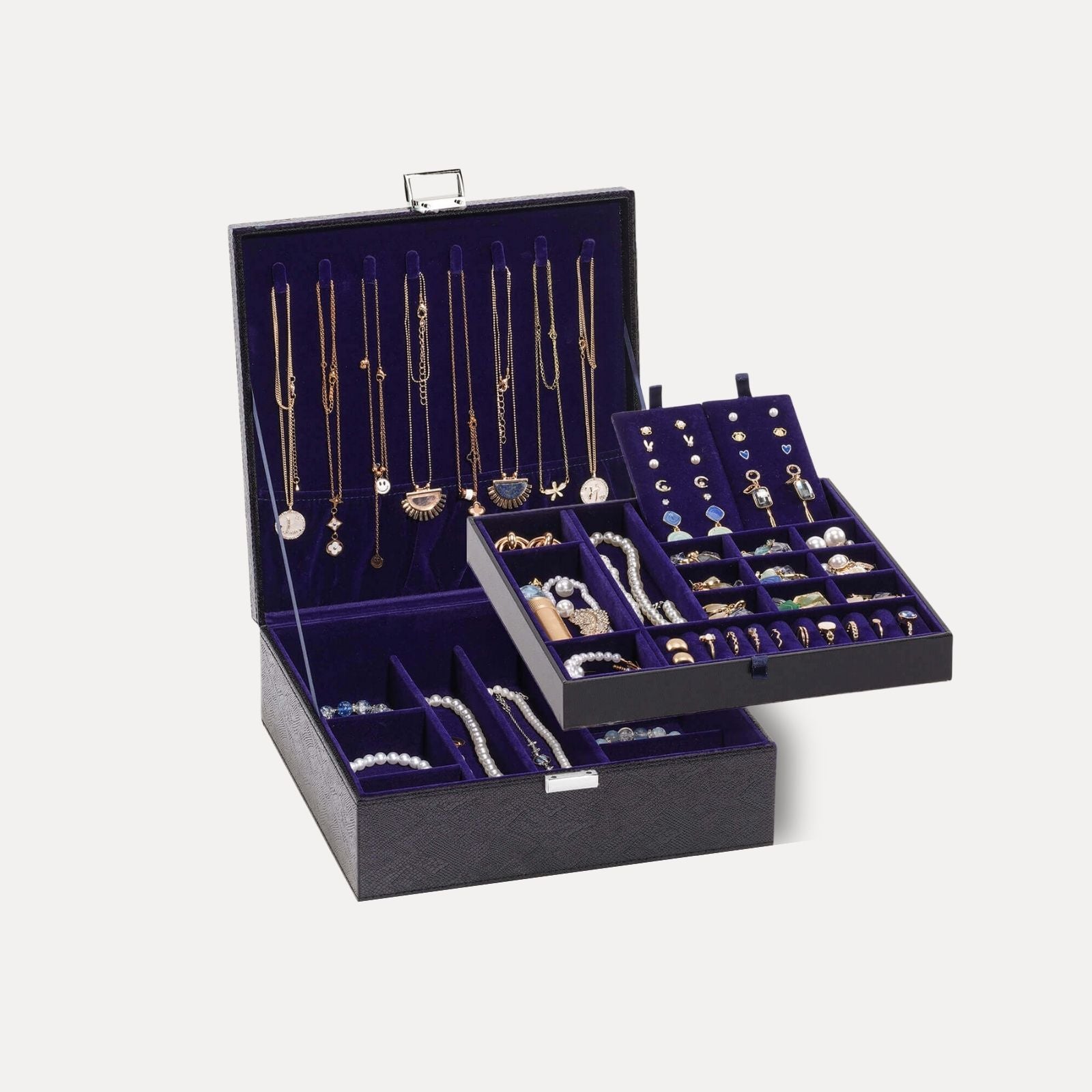 Large Leather Jewelry Box