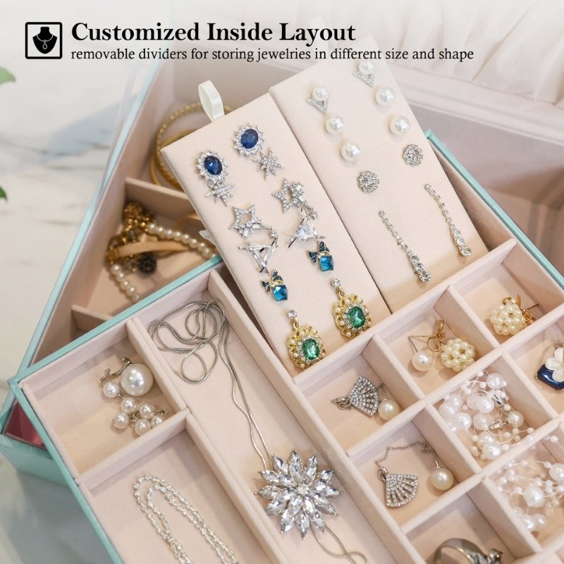 Large Leather Jewelry Box