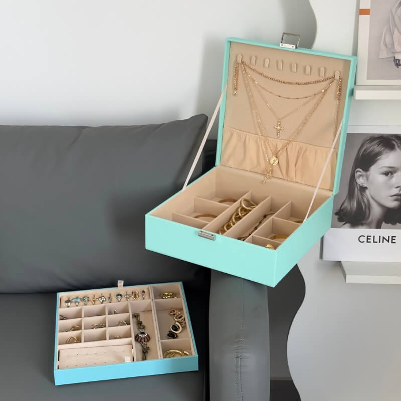 Large Leather Jewelry Box