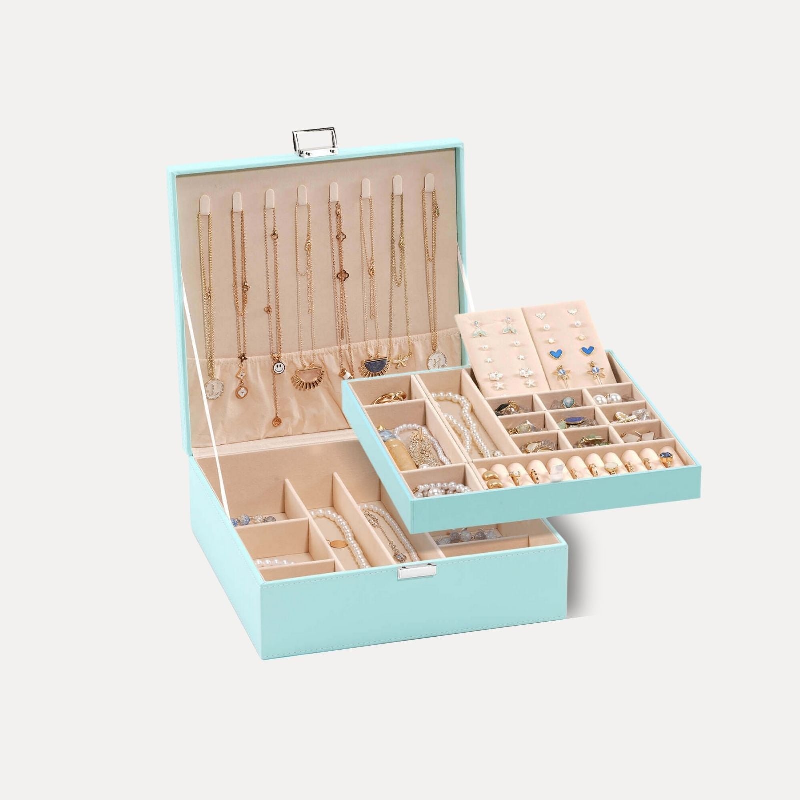 Large Leather Jewelry Box