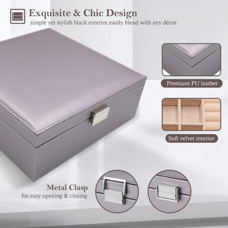 Large Leather Jewelry Box