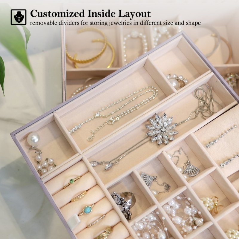 Large Leather Jewelry Box