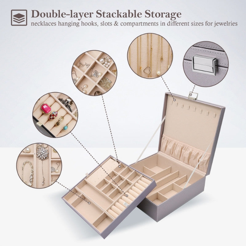 Large Leather Jewelry Box