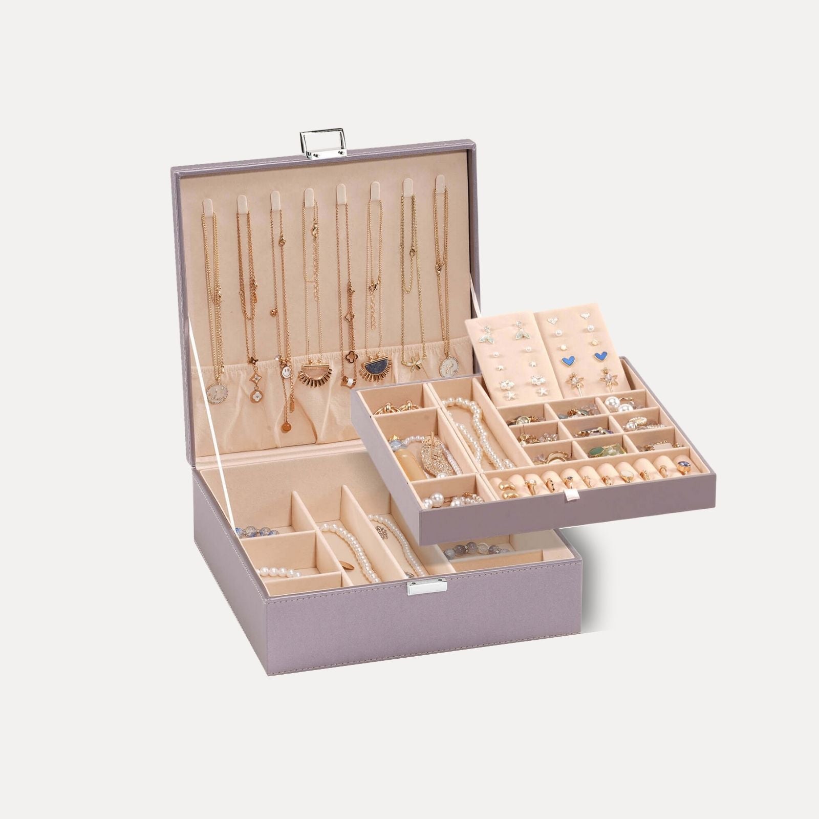 Large Leather Jewelry Box