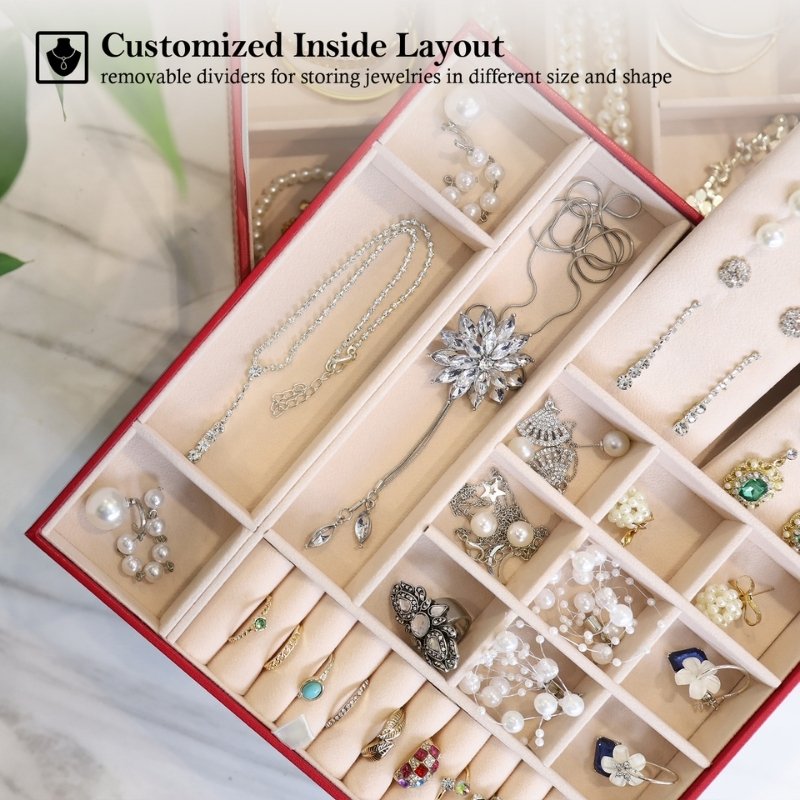 Large Leather Jewelry Box