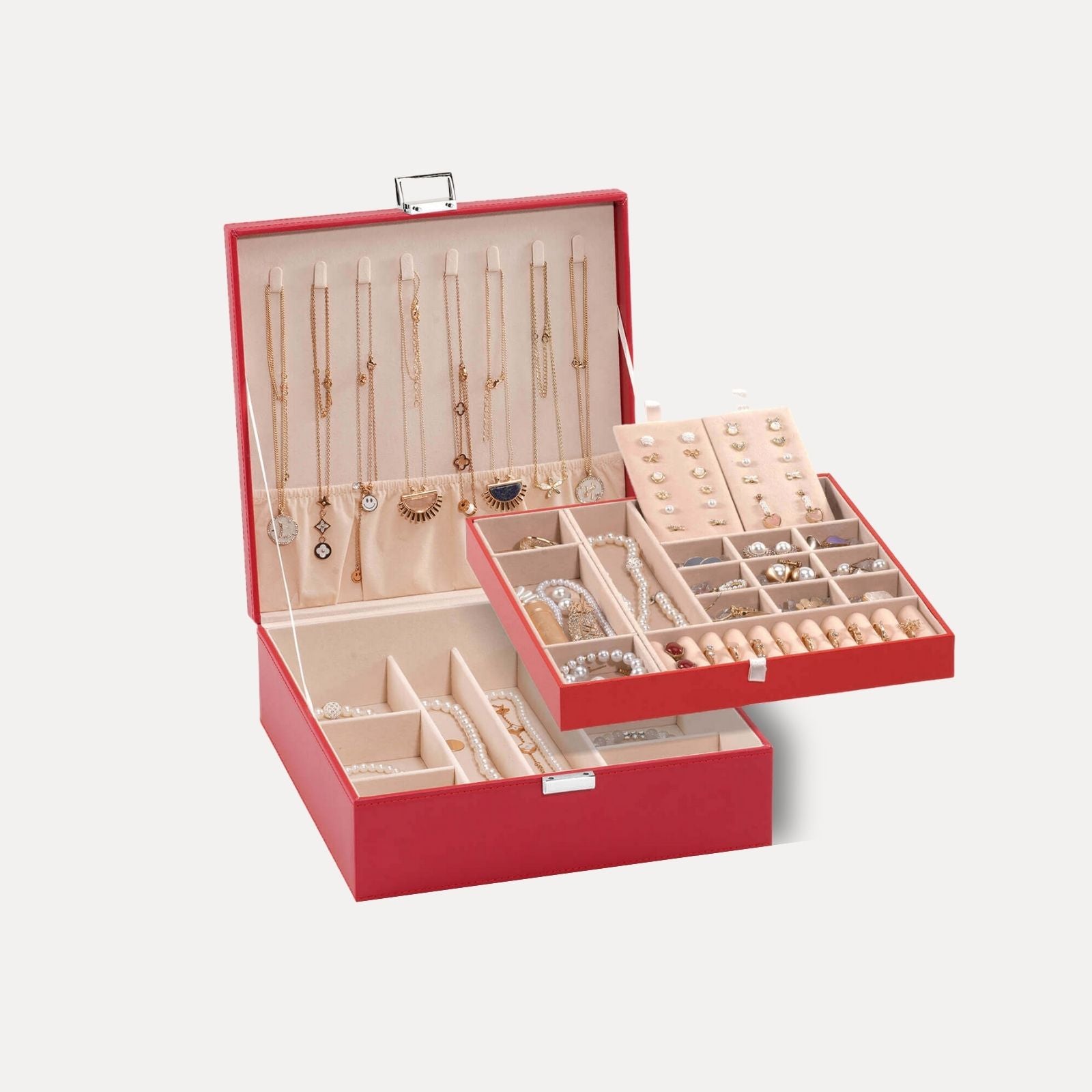 Large Leather Jewelry Box