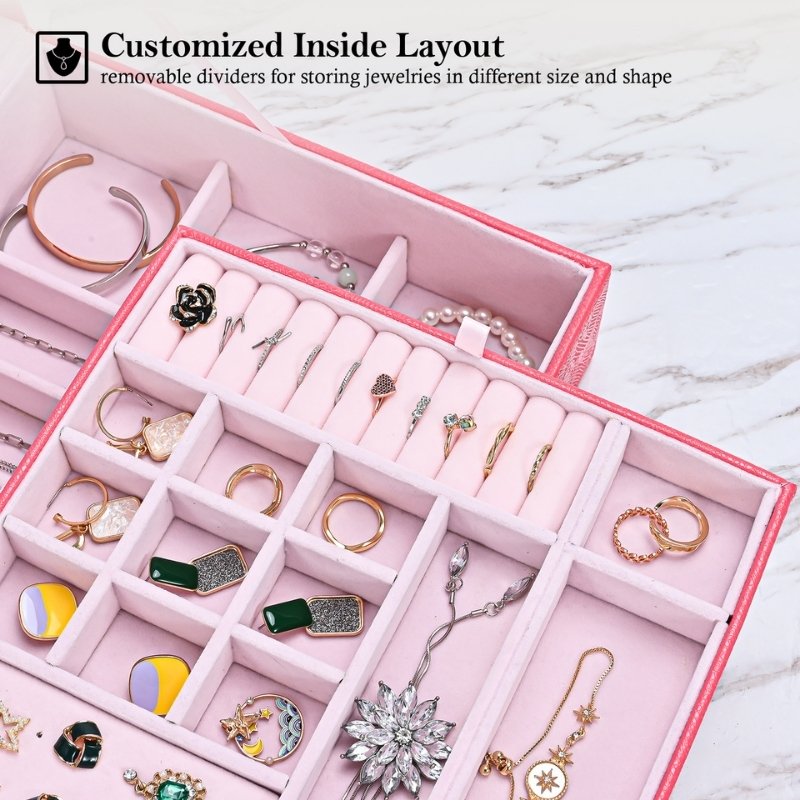 Large Leather Jewelry Box